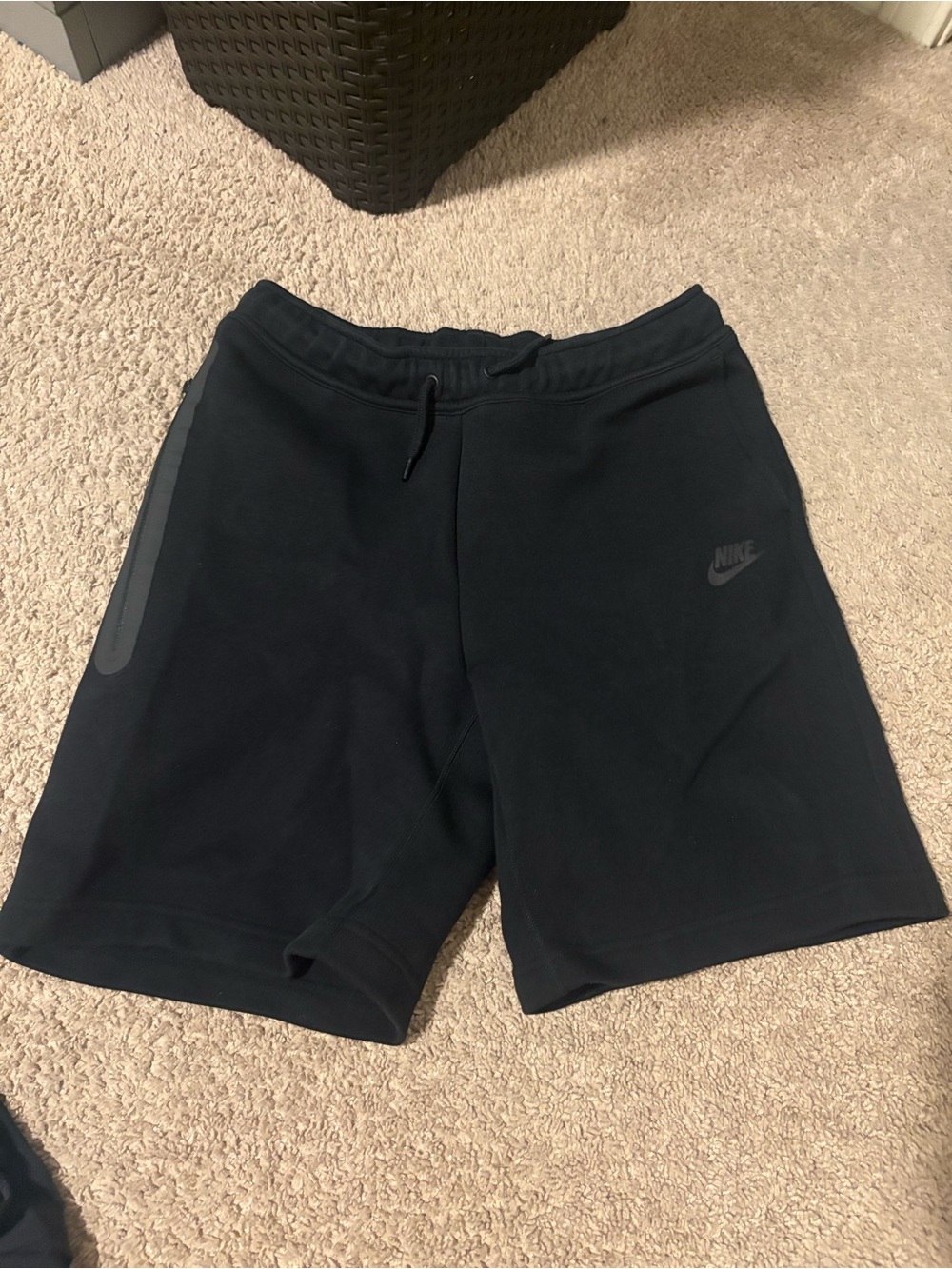 Nike Boys tech fleece Black Shorts
